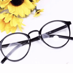 Kính cận chống chói đèn xe mắt tròn