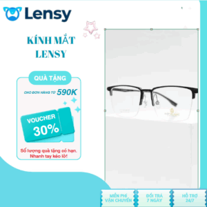 Gọng kính nửa viền